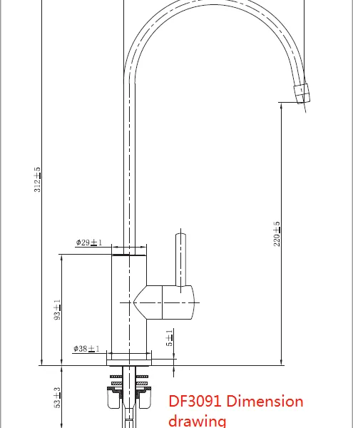 Stainless Steel One Hole Single Handle Filtered Water Faucet Water Taps Kitchen Faucets photo-4