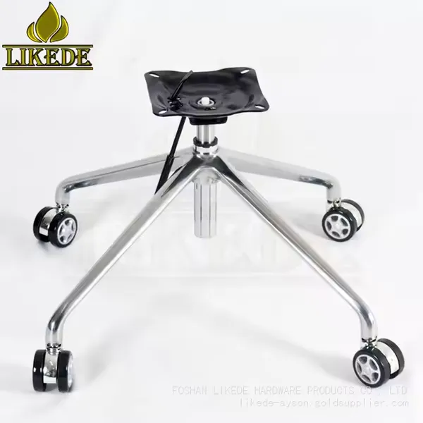 Four-Star Swivel Chair Base Newest Height Adjustable Chrome Sofa Legs Home Office Workshop Hospital Laundry Versatile Table Use photo-4