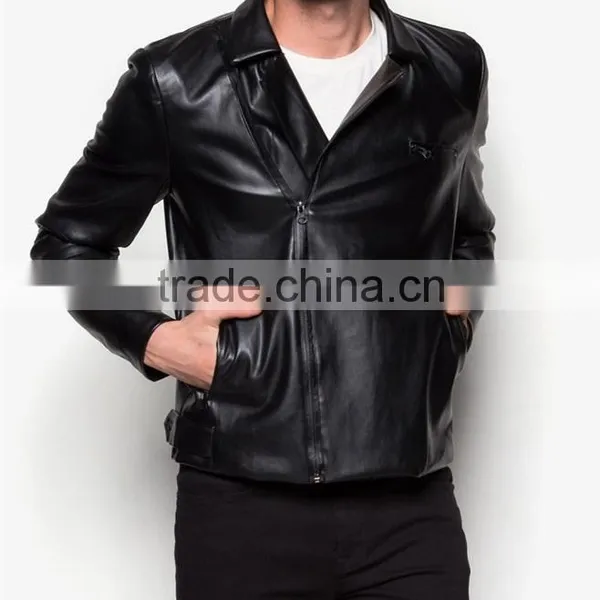 2017 Bulk Biker Jackets for Men Faux Leather Jackets photo-2