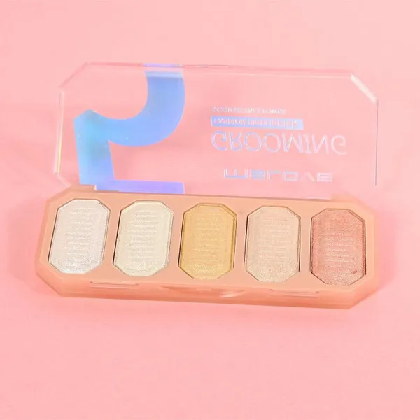 OEM Make up Blusher Palette With High Lighter Cosmetic Face Powder Blusher on Cheeks Bronzer Powder Highlighter Manufacturer photo-2