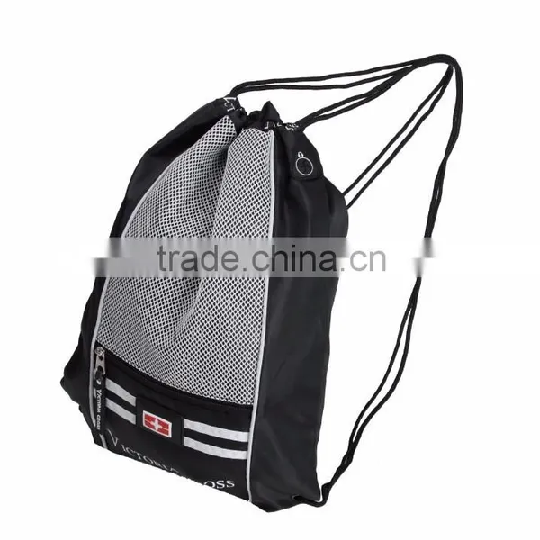 Promotional Heavy Duty Polyester Drawstring Backpack photo-3