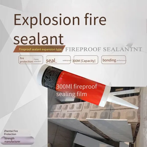 White High-elasticity Fireproof Sealant for Fire Doors. Manufacturer of Zhentai Fireproof Sealant