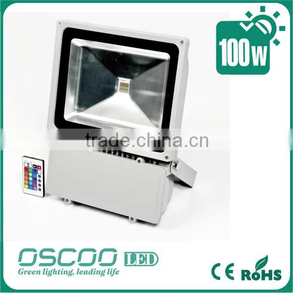 OSCOO Factory Energy-saving Aluminum Alloy 100w Rgb Led Floodlight photo-3