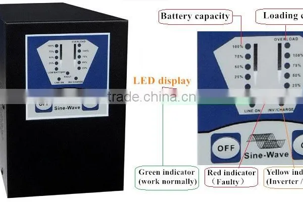 3000w Low Frequency Pure Sine Wave Inverter With Battery Charger and UPS Function Quality Choice photo-4