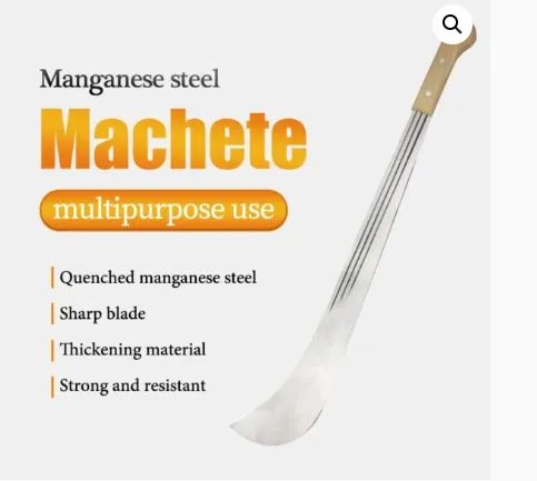 High Manganese Steel Machete, Sharp & Durable Multipurpose Cutting Tool for Agriculture