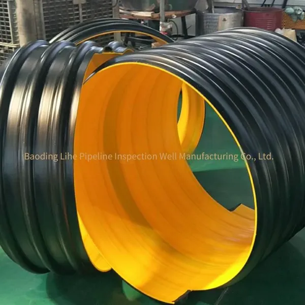 Hdpe Steel Strip Reinforced Polyethylene Spiral Corrugated Pipe, Made From Brand - New Materials According to National Standards