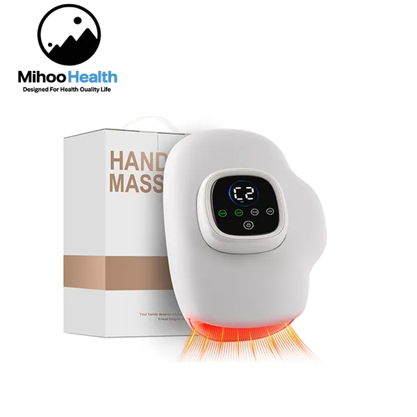 Full Hand Electric Massager With Compression, Heat and LCD Display MH-H120