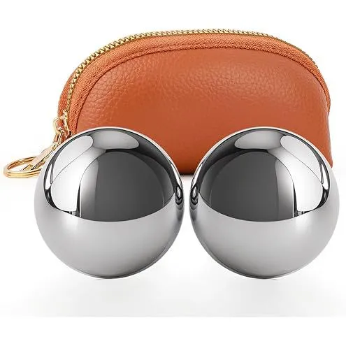 stainless steel Baoding Balls. Massage Stress Relief Balls, Chinese Health Hand Balls with Chimes, Stress Relieve