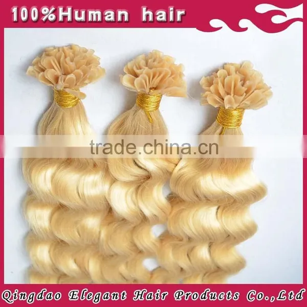 5a Grade Blonde 1g per Strand 100% Cheap Remy u Tip Hair Extension Wholesale photo-4