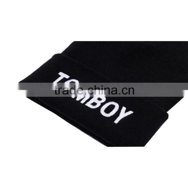 Comfortable Hip Hop Embroidery Custom Beanie Hats photo-3