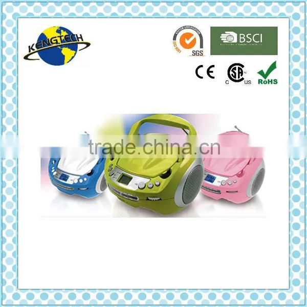 Hot Sale Stylish Sliver and Blue Avant-grade Portable CD Boombox photo-4