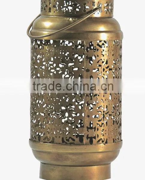 Candle Lantern Brass Antique Metal Lantern ST-1585