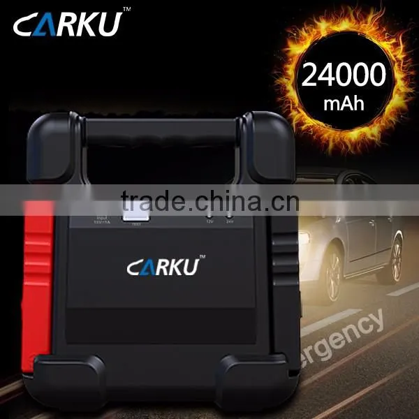 24000mAh Emergency Portable Power Bank Car Jump Starter for 12V/ 24V Gasoline/diesel Portable Vehicle Jump Starter photo-2