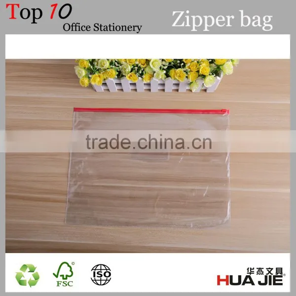 Clear pp Cover Plastic Waterproof Slide Zip Document Holder photo-3