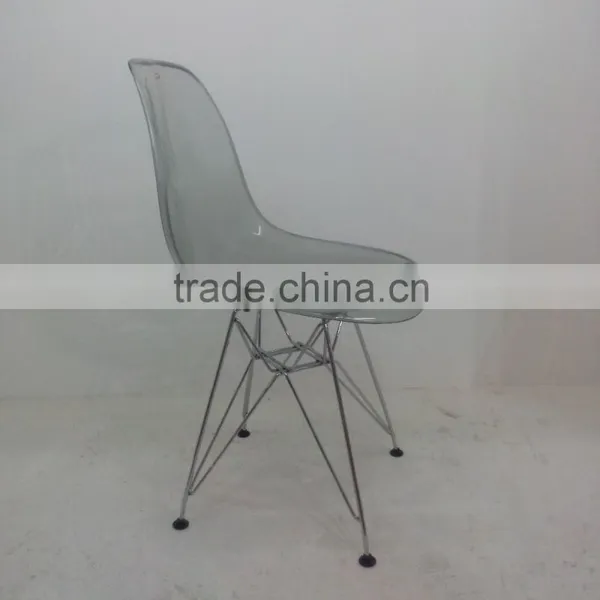 Wholesale PC Plastic Chair With Steel Legs Plastic Chair for Sale HYX-601A photo-2