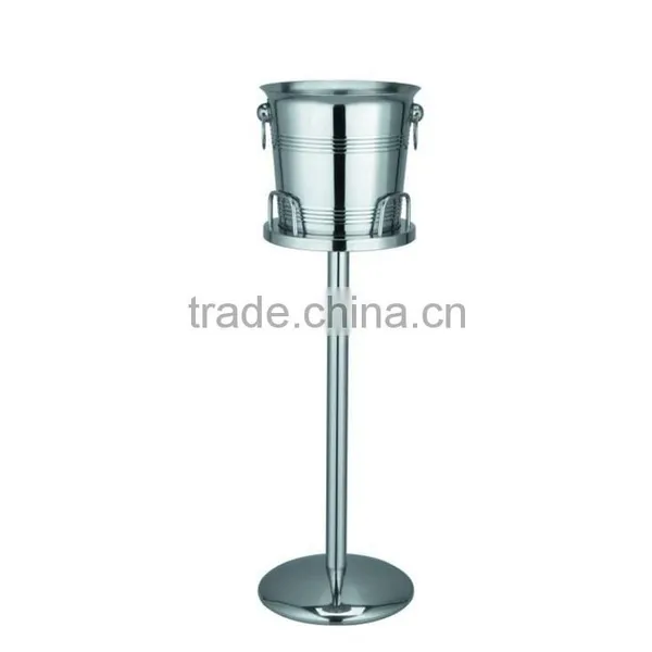 Stainless Steel Ice Bucket With Stand/Large Champagne Ice Bucket for Bar photo-2