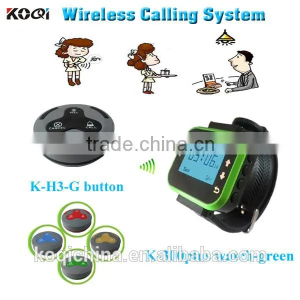 Wireless Waiter Call System for Restaurants Smart Watch Wireless Service Bell System Table Ordering System