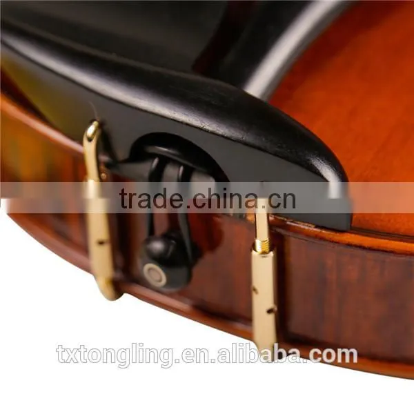 Master Handmade Nature Flamed Maple Violin Advanced Asoustic Matt Violin Ebony Fitted With Case TL004-3 photo-6
