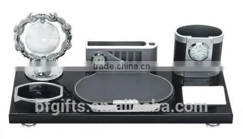 Wooden Desk Sets&Pen Holder,clock,calendar:BF09026-a2 photo-2