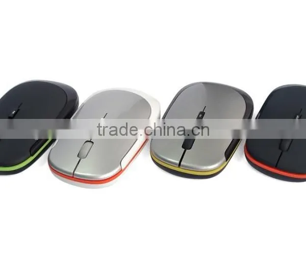 2.4Ghz Gift Wireless Slim Mouse With Transparent Crystal Plastic Box Packing photo-4