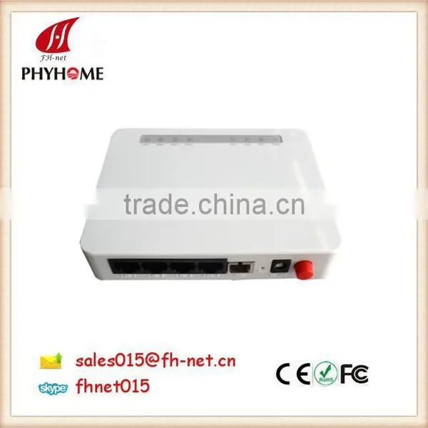 GPON ONT 4GE+Wifi Compatible With Huawei,ZTE GPON OLT Ftth Gpon Ont Modem