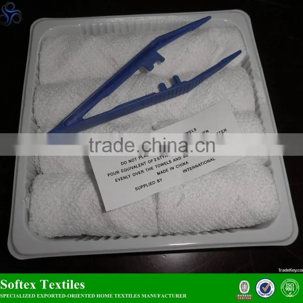 80% Polyester +20% Polyamide Cotton Disposable Towel for Airline Use photo-2