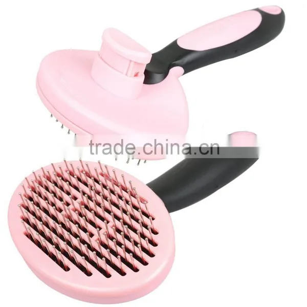 Pink/Blue Thick Pin Pet Fur Grooming Dog Comb Brush Shedding Tool photo-6