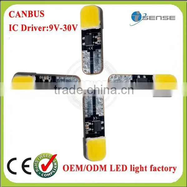 150lm 2w Led Tracklight 1 Year Warranty Led Track Light Led Car T10 Cob Canbus IC Driver