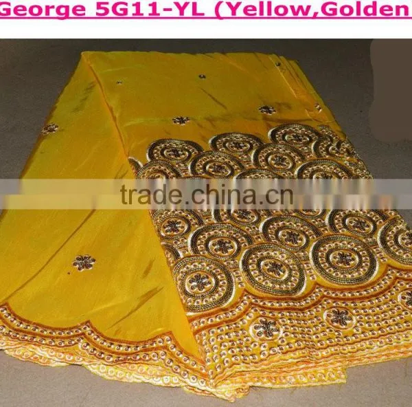 Wholesale Fashion Curious George Fleece Fabric African George Lace Fabric Beaded George Fabric Promotion Sale photo-4