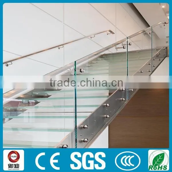 Decorative Modern Indoor Stainless Steel Glass Stairs Supplier's Choice photo-6