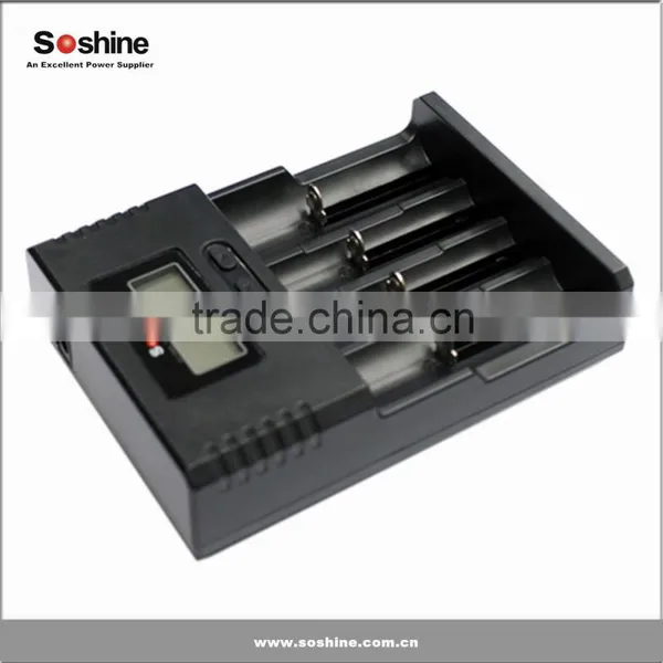 Charger Soshine H4 for 4x 18650, 26650 Rechargeable Batteries photo-5