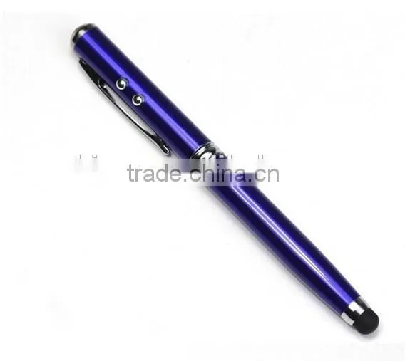 4 in 1 Metal Engraved LED Light and Laser Pen Multifunction Touch Pen photo-3