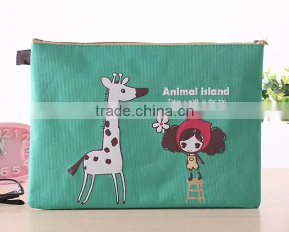 Lovely Pular Girl Printing Travel Document Holder Document Bag photo-3