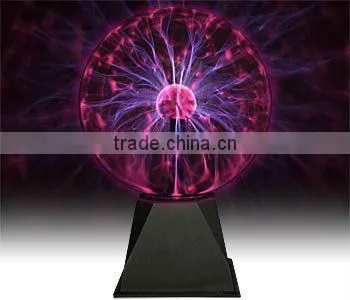 8" PLASMA NEBULA BALL Lightning Electricity Party Light TOUCH & SOUND Activated