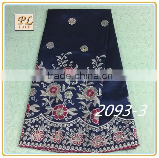 2015 New Desigh George Flower Lace of Dark Purple photo-3