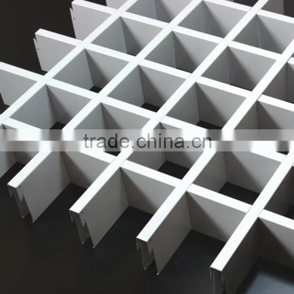 Factory Direct Sale White Aluminum Open Grid Ceiling, T Bar Matching Aluminum Suspended Ceiling Grid for Shopping Halls photo-4
