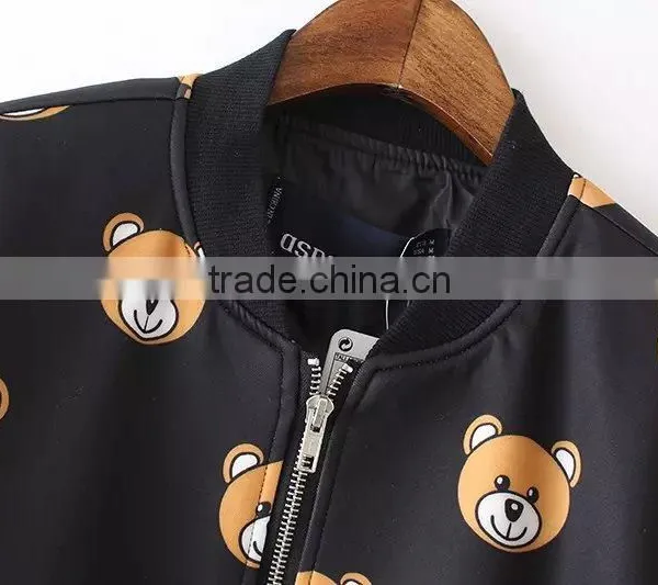 Cheap China Wholesale Clothing Panda Baseball Jacket photo-3