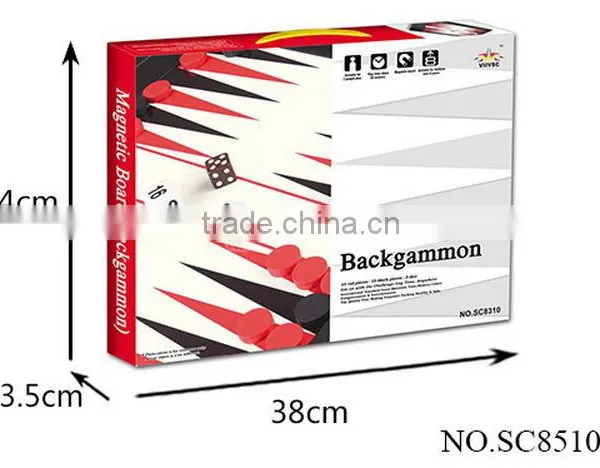 Newest Hot Sale Promotion Plastic Magnetic Backgammon Set photo-2