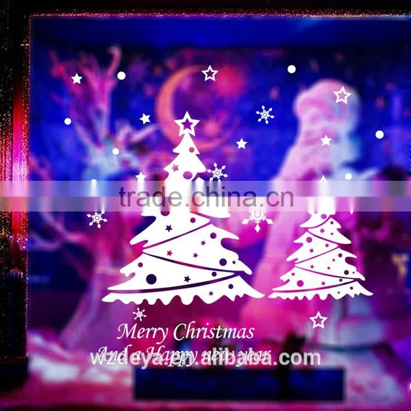 Christmas Tree Glass Vinyl Window Stickers