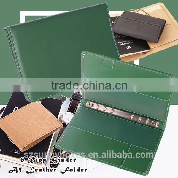 Hotel Leather Folder/Ring Binder PU Folder/A5 Customized Folder photo-6