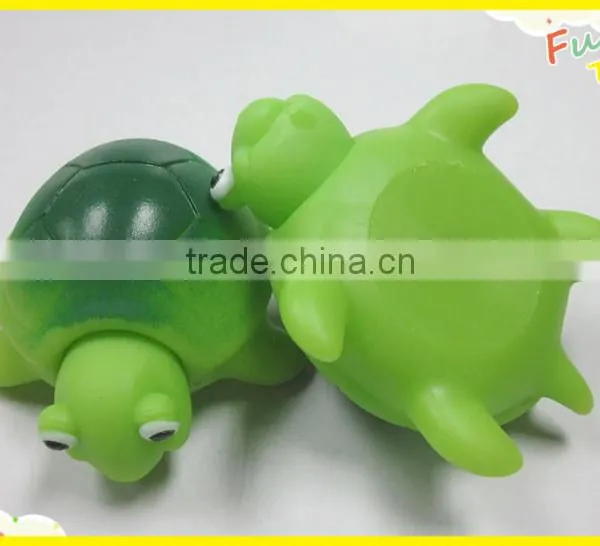 Squeeze'n Pop-out Funny Toy Rubber Turtle Soft Baby Gift photo-2