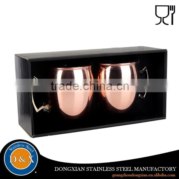 Promotional Copper Cup Absolut Solid Manufacturer Moscow Mule Copper Mugs Wholesale Stainless Steel Beer Mugs Most Popular