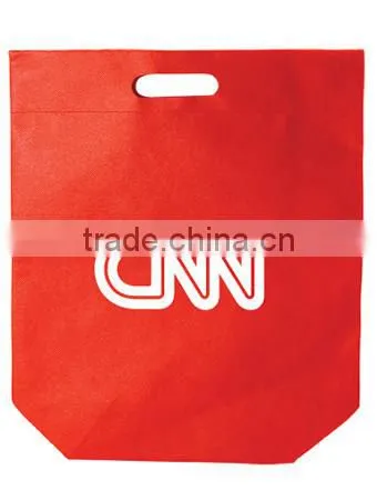 Hot Sale Die Cut Non Woven Bag, Cheap Non Woven Bag, Die Cut Handle Non Woven Shopping Bag
