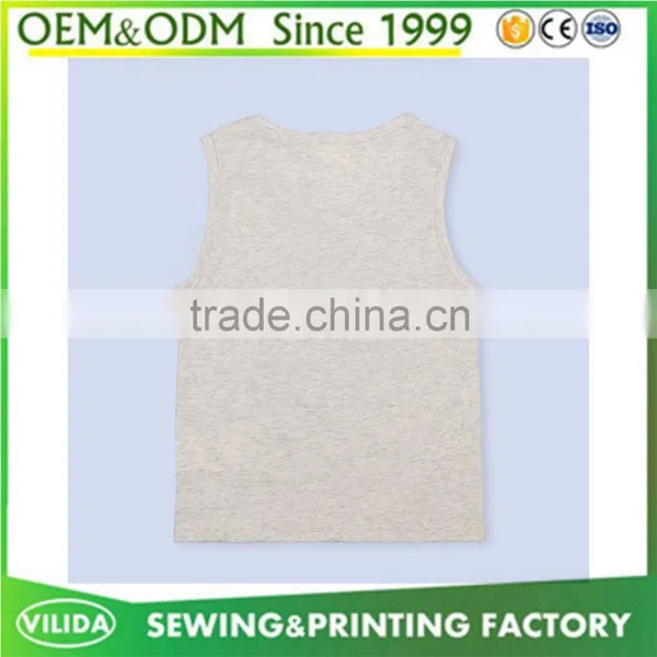 Factory Price Fashion Boys Sleeveless t Shirt Childrens Boys Printing Vest photo-4