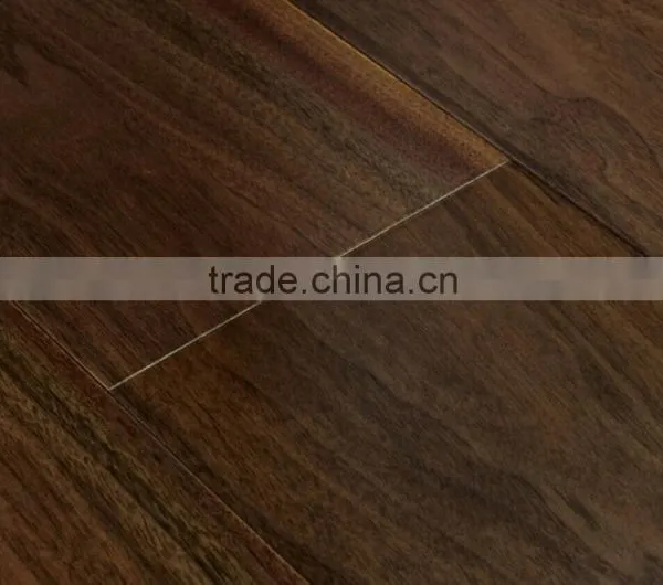 Urban Random Width Black Walnut Antique Handscraped ABCD Grade Engineered Wood Flooring photo-3