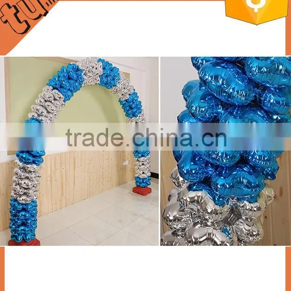 Best selling custom shape foil balloon balloon arch stand, balloon centerpiece stand, stand balloon for party decoration