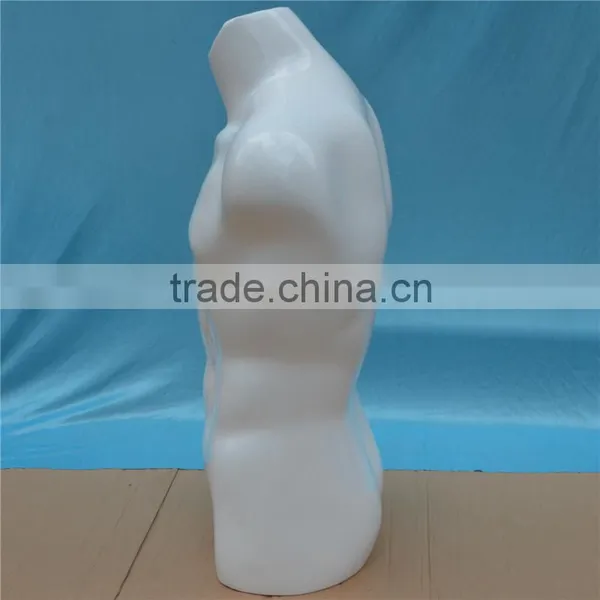 Wholesale Luxury Glossy White Custom Men Mannequin Torso photo-3