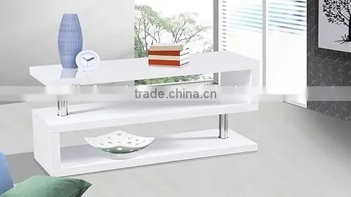2016ELEGANTMDFBOOKSHELFHIGHGLOSSYPAINTBLACKWHITE RED TV STANDMETALSHELFSTORAGESHELFWOOD photo-2