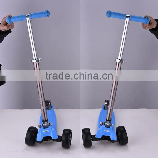 New Year Gift 3 Big PU Wheel Foldable CE EN71 Kids Pedal Kick Rockboard Scooter photo-6
