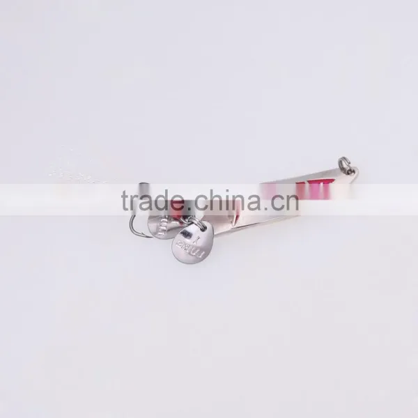 5.5cm/10g Metal Fishing Lure Hard Bait Sequin Spoon Noise Paillette With Feather/Treble Hook photo-4